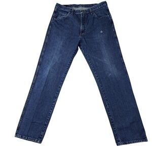 Wrangler Retro Relaxed Boot Jeans‎ Mens 36x32 Blue Denim Dark Wash